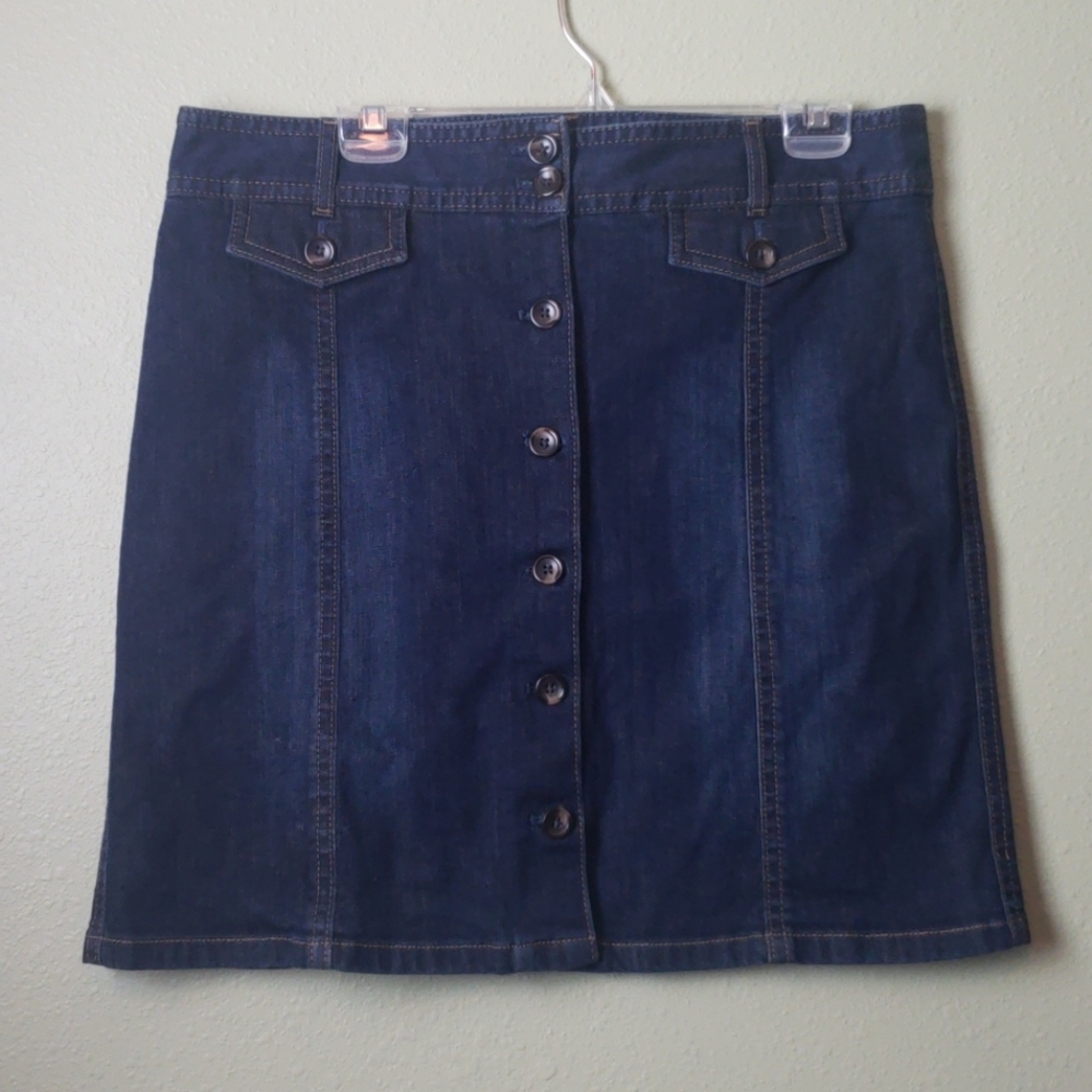 Ann Taylor Denim Jean Skirt